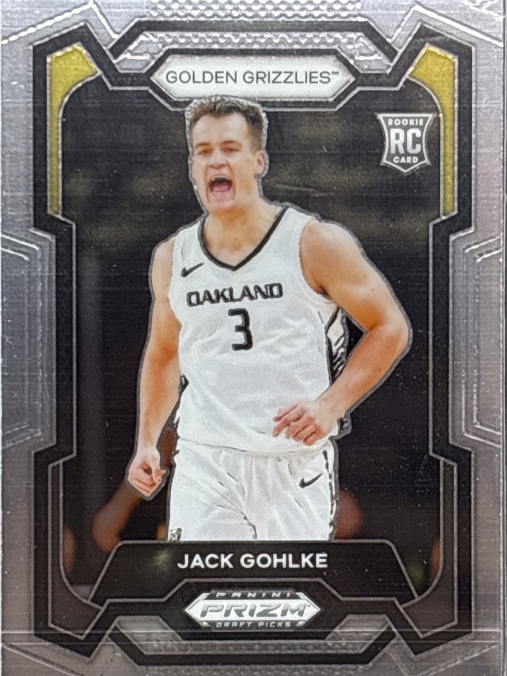 Panini Prizm Draft Picks Jack Gohlke Golden Grizzlies Rookie Card